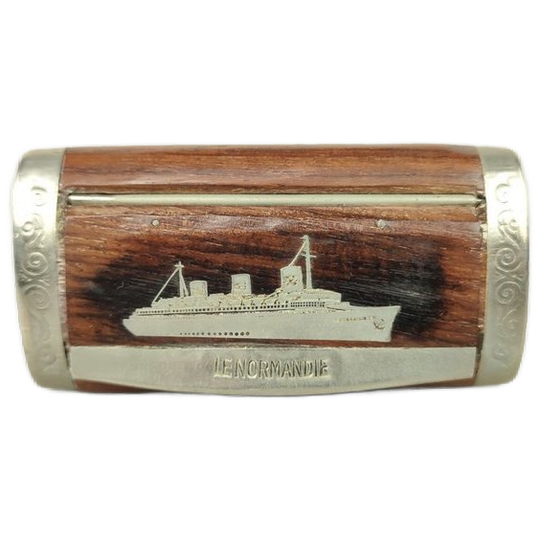Oud Houten Snuifdoosje 'le Normandie' 1
