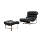 Leather Lounge Chair And Ottoman Model “Glasgow” By George Van Rijck For Beau Fort thumbnail 1