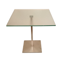 Metaform Tafeltje Glas Met Metaal