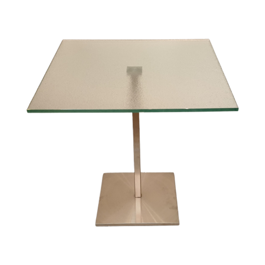 Metaform Tafeltje Glas Met Metaal 1