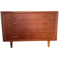 Vintage Ladekast Deens Design In Teak Met 4 Lades