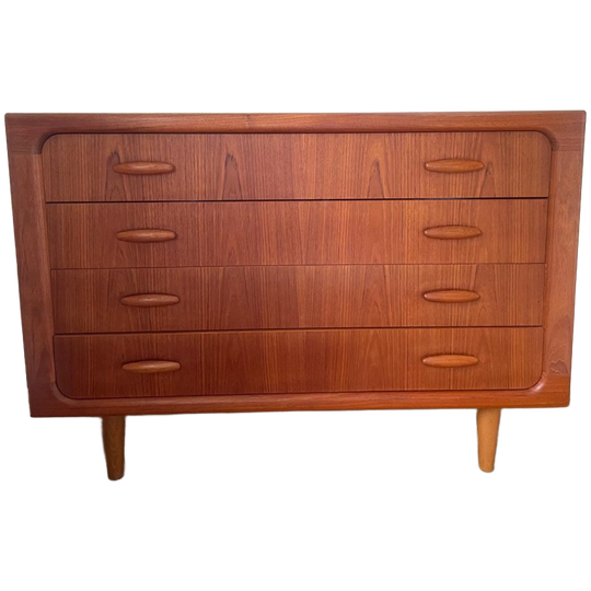 Vintage Ladekast Deens Design In Teak Met 4 Lades 1