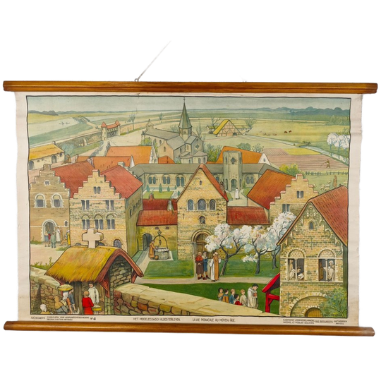 Schoolplaat - Het Middeleeuws Kloosterleven 1