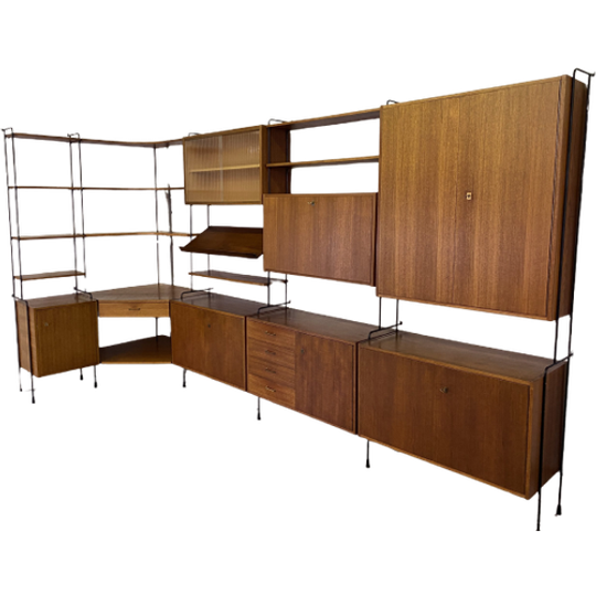Omnia Shelf System In Teak By Ernst Dieter Hilker 1960S 1