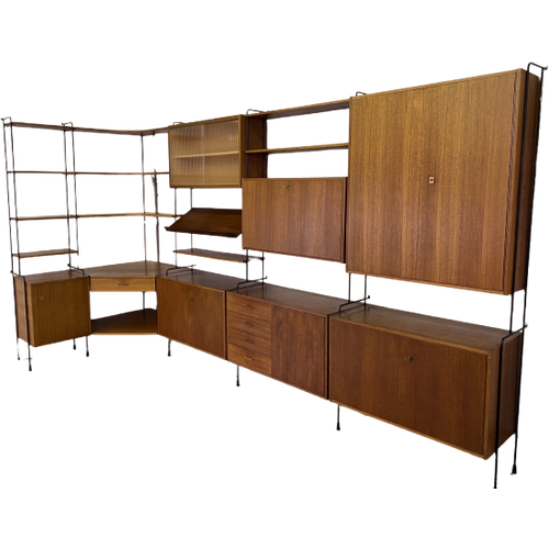 Omnia Shelf System In Teak By Ernst Dieter Hilker 1960S