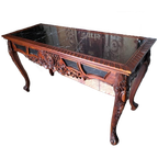 Grote Sidetable, Haltafel, Wandconsole Met Marmeren Blad thumbnail 1