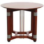 Mooie Ronde Schuitema Bijzet/salontafel Uit De Decoforma Serie In Art Deco Stijl thumbnail 1