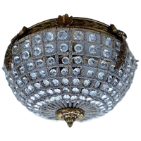 Classic French Crystal Ceiling Light - Louis Xvi Style - 9 Available