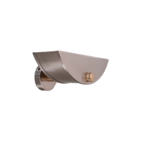 Qm38- Belgisch Design – Jaren 70 – Halvemaan Wandlamp – Pierre Lallemand(?) – Hollywood Regency