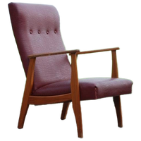 Vintage Rode Fauteuil