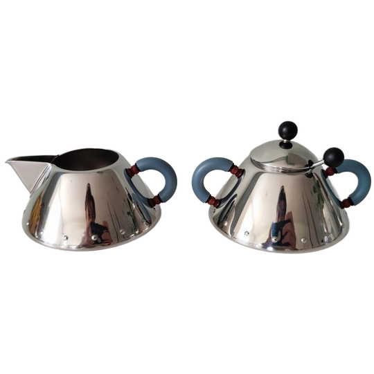 Alessi Set Van Melkkan & Suikerpot, Door Michael Graves 1