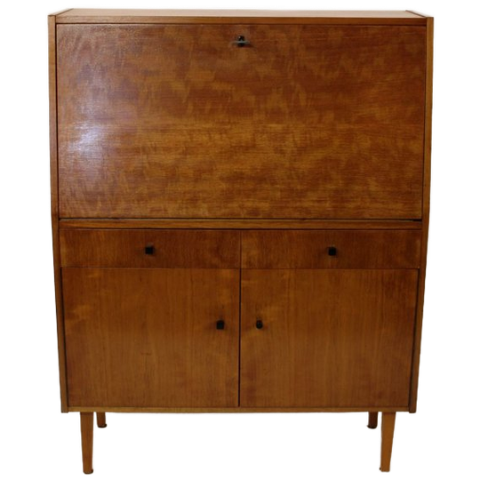 Vintage Houten Secretaire / Bureau 1