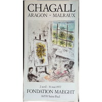 Marc Chagall (1887-1985), Aragon- Malraux, Foundation Maeght,