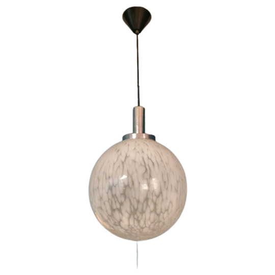 Vintage Glazen Bol Hanglamp Plafondlamp Murano 1