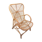 Vintage Rotan Fauteuil Rohe thumbnail 1