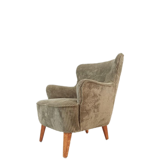Vintage Artifort Theo Ruth Groene Rib 1