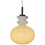 Witte Glazen Hanglamp, Peill En Putzler, Duitsland 1960'S thumbnail 1