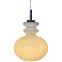 Witte Glazen Hanglamp, Peill En Putzler, Duitsland 1960'S