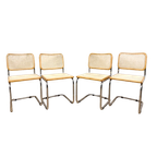 Vintage Marcel Breuer, Cesca Stoel, Vier Stuk Webbing thumbnail 1