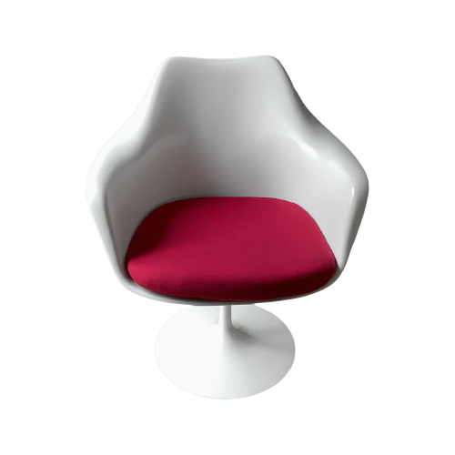 Knoll International Knoll Saarinen Tulip Armchair Wit