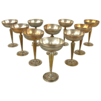 Set Van 10 Verzilverde Mini Coupes