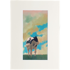 Leo Van Den Herik - Koe In De Avond - Aquarel - 2008 thumbnail 1