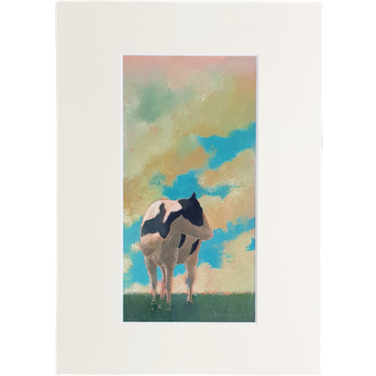 Leo Van Den Herik - Koe In De Avond - Aquarel - 2008 1