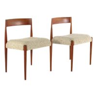 Set 2 Kai Kristiansen Voor Fritz Hansen Stoelen Vintage
