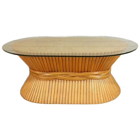 Vintage Mcguire Korenschoof Salontafel 1