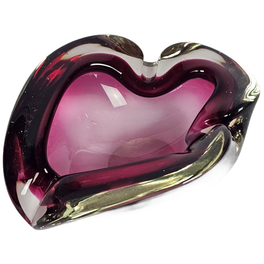 Murano - Sommerso - Flavio Poli - Sommerso - Transparant - Roze - Paars - 70's 1