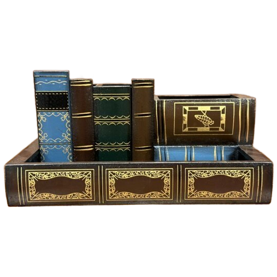 Klassieke Houten Bureau Organizer 1