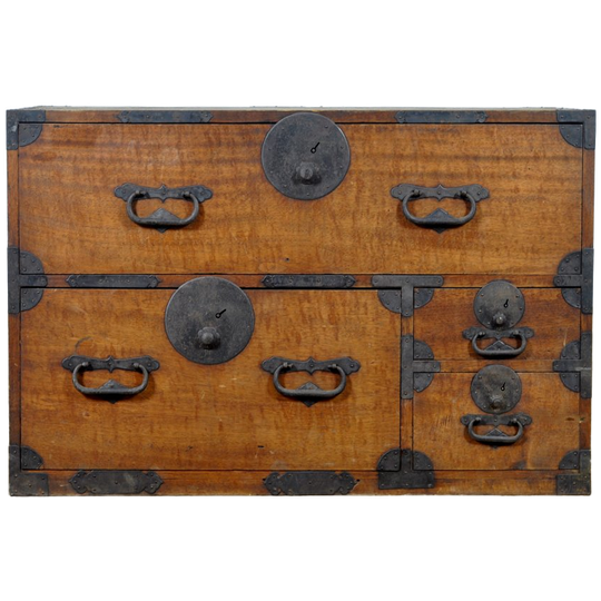 Japanse Tansu Ladekast, Circa 1890 1