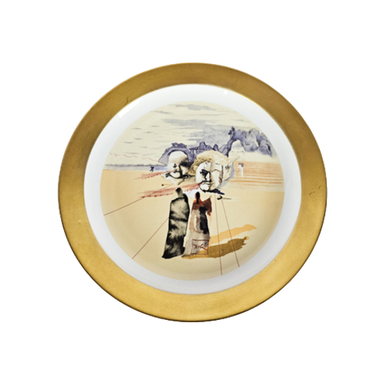 Salvador Dali - 'avaricia Y Despilfarro Purgatorio Canto 20' - Bord - Verguld - Gesigneerd - 1981 1