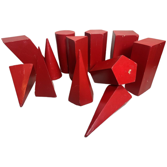 12x Antieke Meetkundige Vormen – Hout 1