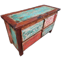Kleurrijk Tv Meubel, Sidetable, Console Gemaakt Van Sloophou