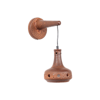 Fat Lava Keramische Wandlamp Bruin