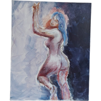 Origineel Schilderij Impressionism 80x100 Cm