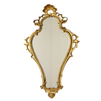Klassieke Smalle Kuifspiegel Bladgoud Verguld Barok Stijl 72cm thumbnail 1