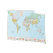 Officenow Wereldkaart, Wereld, 132 X 95 Cm