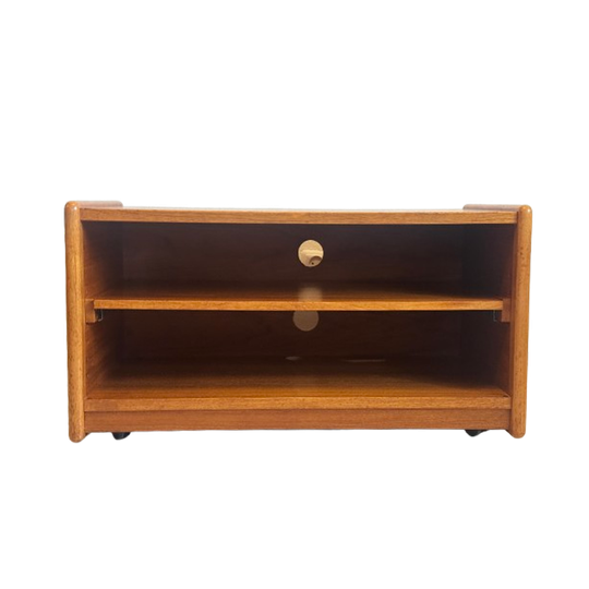 Vintage Deens Tv-meubel Sidetable Teak Jaren 60 1