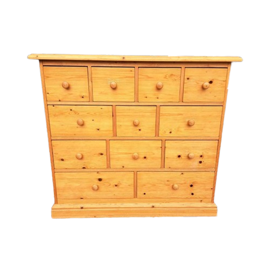 Grenen Ladekast 12 Lades Commode 1