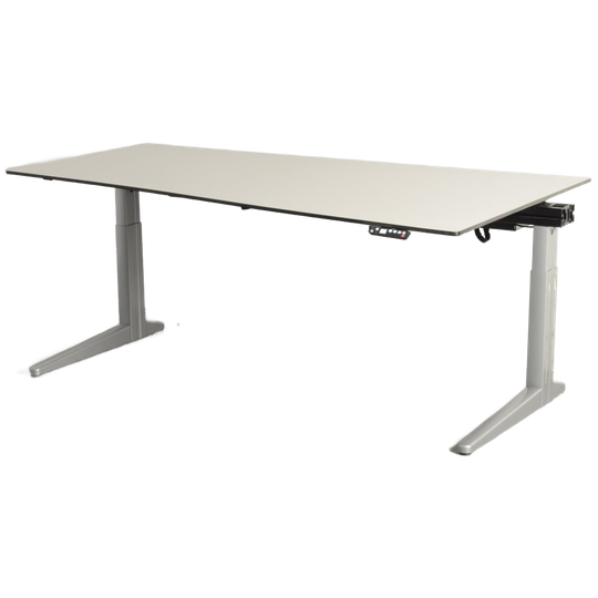 Ahrend Essa Elektrisch Bureau, Wing, Zandmelee Blad, 180 X 80/100 Cm, Hoogte Instelbaar Onderstel 1