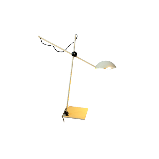 Verstelbare Mid Century Witte Bureaulamp 1