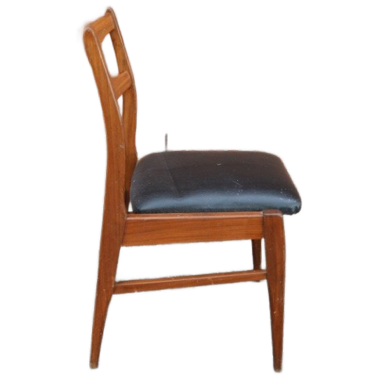 Vintage Bako Keukenstoel Van Teak Met Skai Zitting Uit De Jaren ’60 1