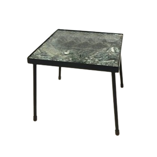 Retro Vintage Bijzettafel Plantentafel Marmer Jaren 50 / 60 1