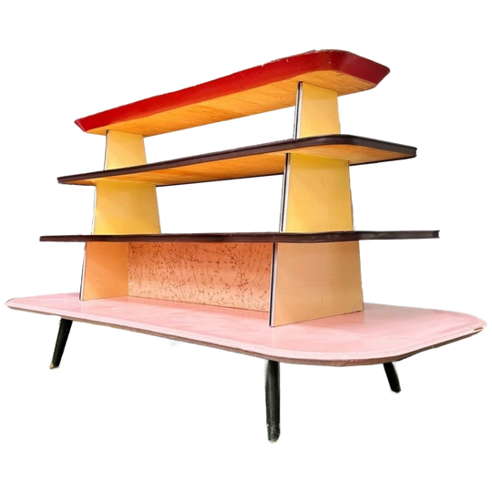 Vintage Gondola Display Winkelstelling Retro Jaren 50 1