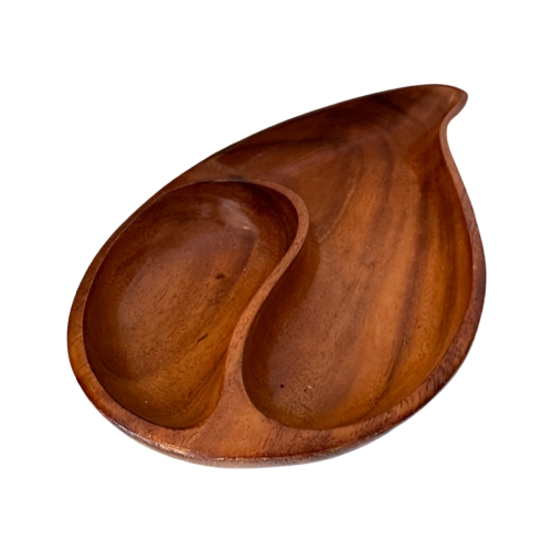 Mid Century Teak Houten Serveerschaal