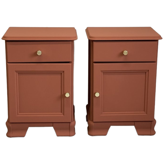 Set Terra Restyle Nachtkastjes Slaapkamer Messing Knop 1