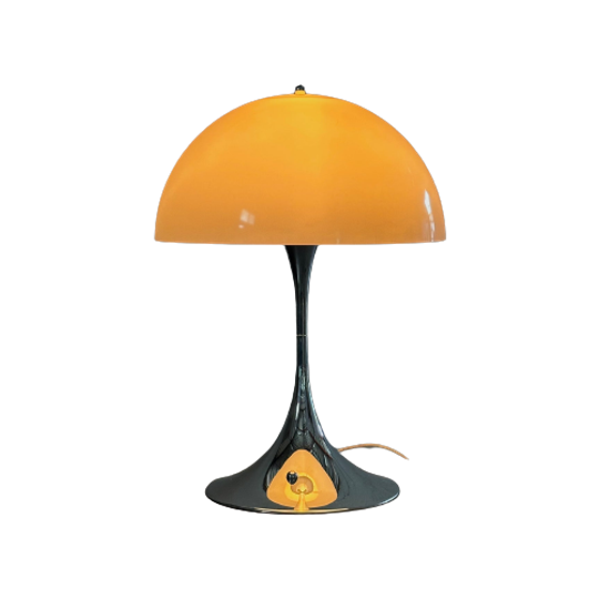 Louis Poulsen Panthella Chroom Wit Tafellamp Door Verner Panton 1