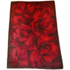 Vintage Vloerkleed Bruin Rood Jaren 70 Kleed thumbnail 1